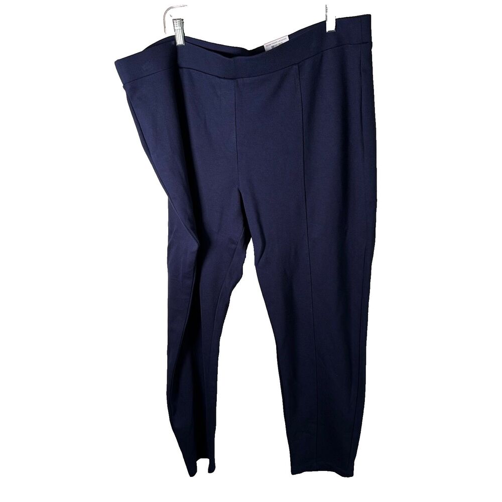 Style & Co Ponte Pants Women's 22W Navy Blue Career Trouser Heavyweight NWT